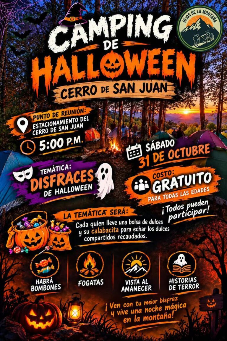 Camping de Halloween en el Cerro de San Juan